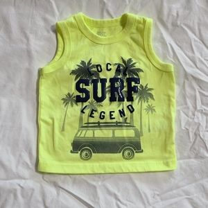 Carter's Yellow Surf Tank Top, 6 mos